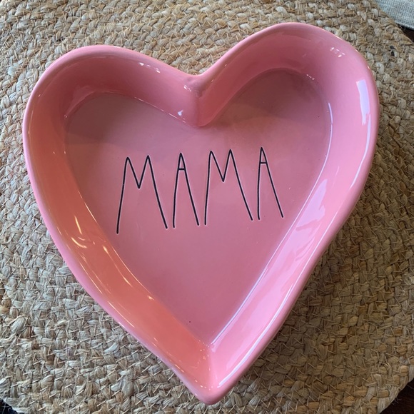 Rae Dunn Pink “Mama”keepsake Heart Tray/Dish NWT